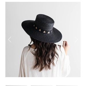 Gigi Pip Corey Medium Black Straw Hat